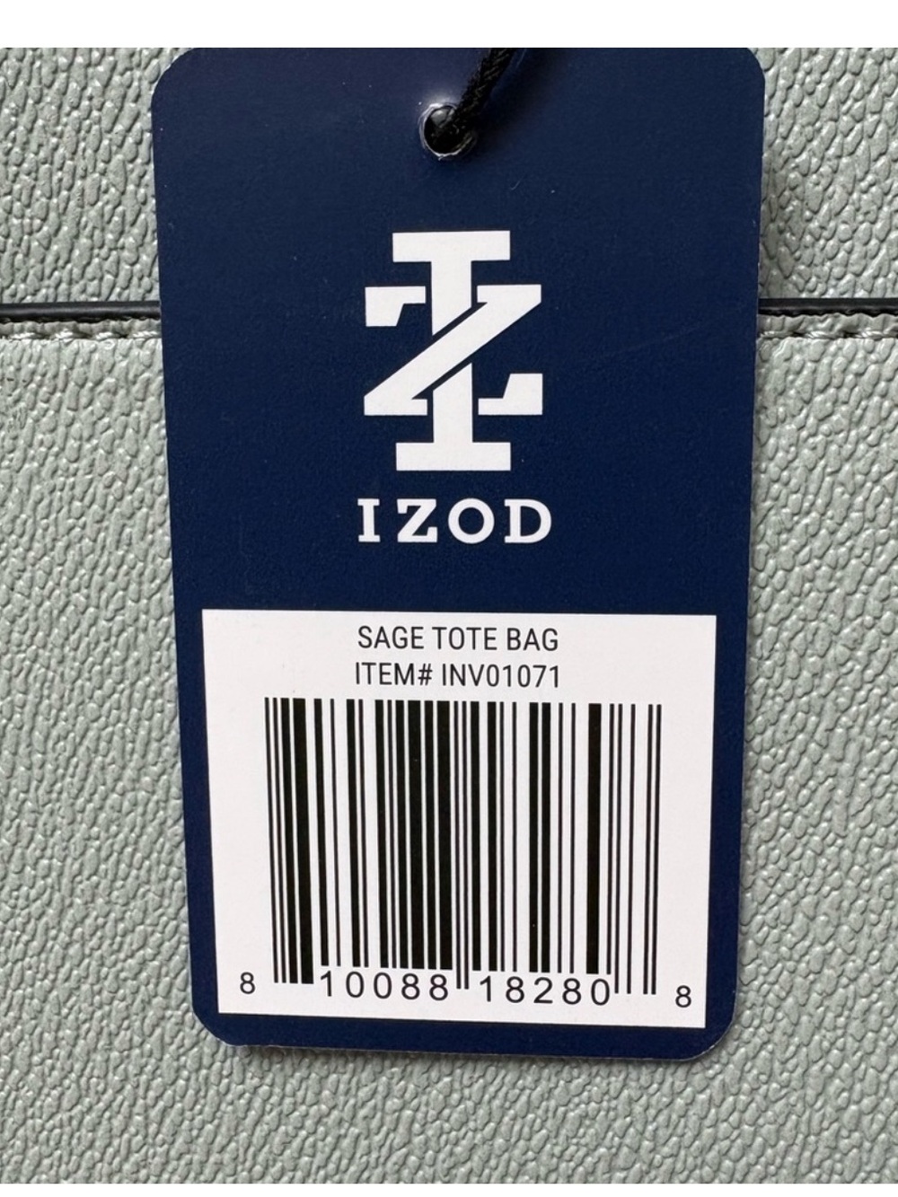 NWT IZOD Sage Tote Shoulder Bag Pocketbook faux leather - Picture 9 of 11